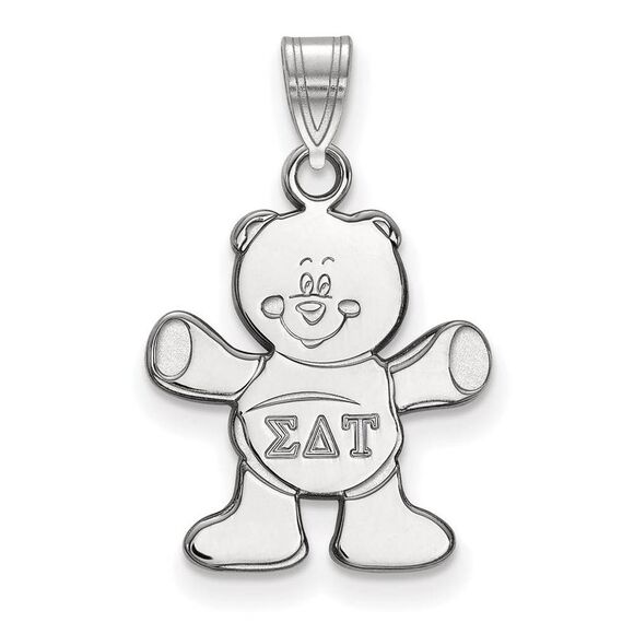 Sterling Silver Sigma Delta Tau Small Pendant - Picture 1 of 3